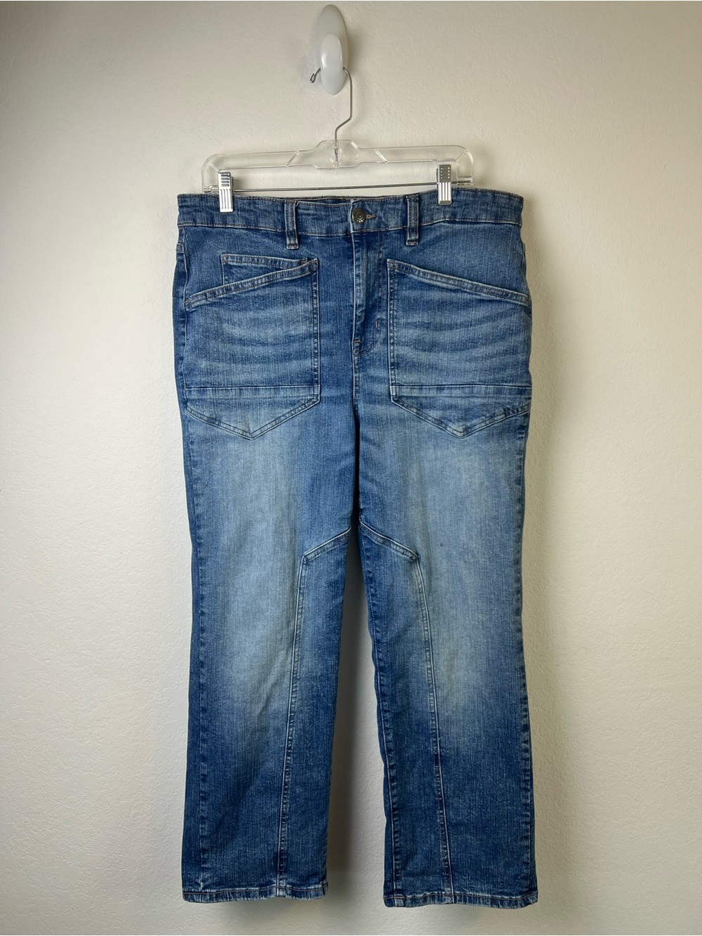 Torrid High Rise Straight Stretch Ridge Ankle Blue Jeans Fall Winter Size 10S